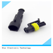 Precio de fábrica del arnés de cable automotriz del conector del coche de la manera masculina masculina del Pin de 1 maneras